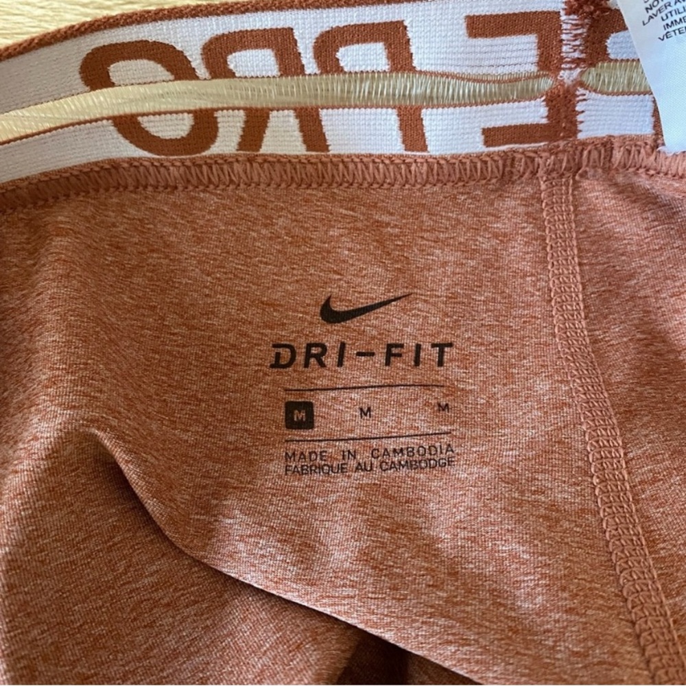 Nike Pro Dusty Peach Heathered 7/8 Tight Leggings Women's Size Medium - Picture 4 of 9